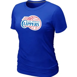 Women's Los Angeles Clippers Blue Big & Tall Primary Logo T-Shirt -