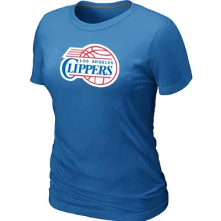 Women's Los Angeles Clippers Light Blue Big & Tall Primary Logo T-Shirt -
