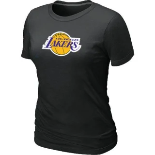 Women's Los Angeles Lakers Black Big & Tall Primary Logo T-Shirt -