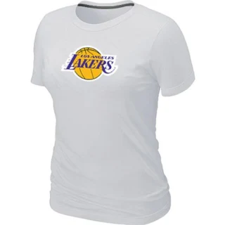 Women's Los Angeles Lakers White Big & Tall Primary Logo T-Shirt -