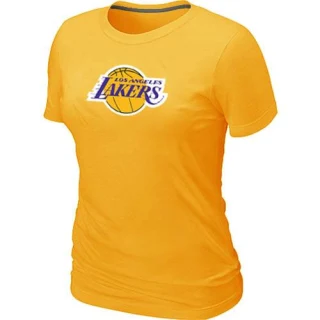 Women's Los Angeles Lakers Yellow Big & Tall Primary Logo T-Shirt -