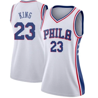 Women's Louis King Philadelphia 76ers White Swingman Jersey - Association Edition