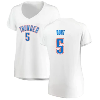 Women's Luguentz Dort Oklahoma City Thunder White Fast Break Replica Jersey - Association Edition