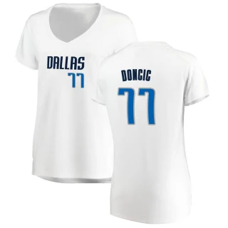 Women's Luka Doncic Dallas Mavericks White Fast Break Jersey - Association Edition