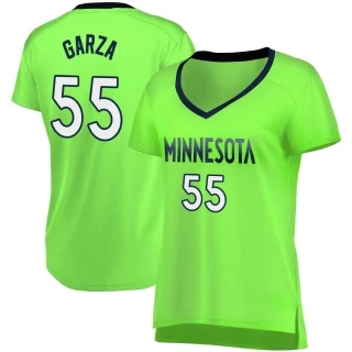 Women's Luka Garza Minnesota Timberwolves Green Fast Break Jersey - Statement Edition