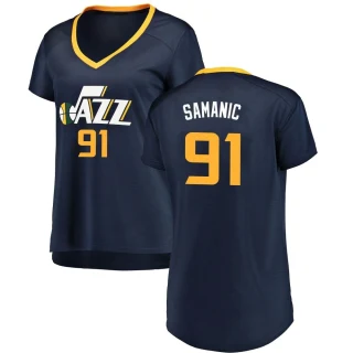 Women's Luka Samanic Utah Jazz Navy Fast Break Jersey - Icon Edition