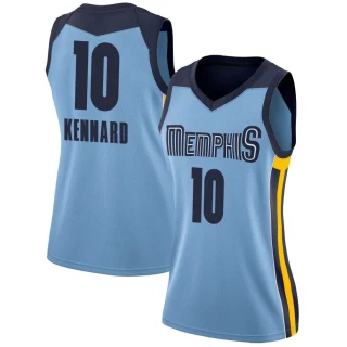 Women's Luke Kennard Memphis Grizzlies Light Blue Swingman Jersey - Statement Edition