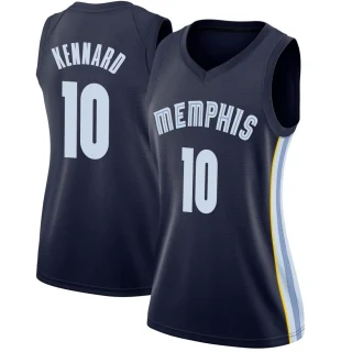 Women's Luke Kennard Memphis Grizzlies Navy Swingman Jersey - Icon Edition