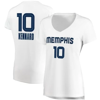 Women's Luke Kennard Memphis Grizzlies White Fast Break Jersey - Association Edition