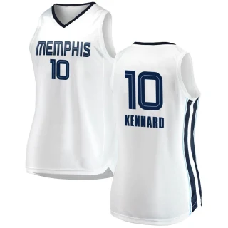Women's Luke Kennard Memphis Grizzlies White Swingman 2018/19 Jersey - Association Edition