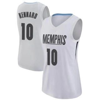 Women's Luke Kennard Memphis Grizzlies White Swingman Jersey - City Edition