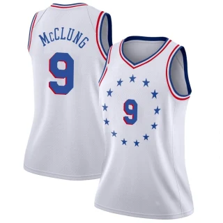 Women's Mac McClung Philadelphia 76ers White Swingman 2018/19 Jersey - Earned Edition