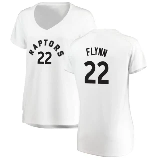 Women's Malachi Flynn Toronto Raptors White Fast Break Jersey - Association Edition