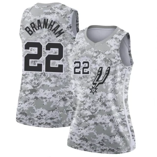 Women's Malaki Branham San Antonio Spurs White Swingman 2018/19 Jersey - Earned Edition