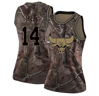 Women's Malcolm Hill Chicago Bulls Camo Swingman Realtree Collection Jersey