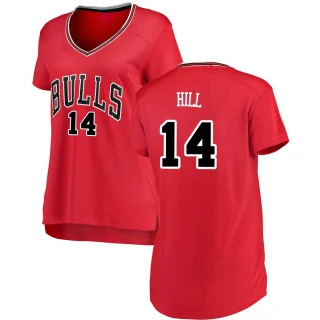 Women's Malcolm Hill Chicago Bulls Red Swingman Jersey - Icon Edition