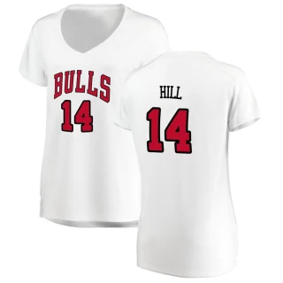 Women's Malcolm Hill Chicago Bulls White Fast Break Jersey - Association Edition