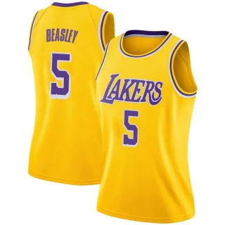 Women's Malik Beasley Los Angeles Lakers Gold Swingman 2018/19 Jersey - Icon Edition
