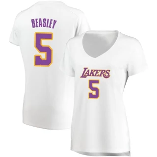 Women's Malik Beasley Los Angeles Lakers White Fast Break Jersey - Association Edition