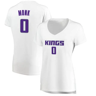 Women's Malik Monk Sacramento Kings White Fast Break Jersey - Association Edition