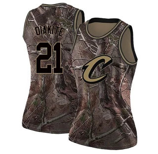 Women's Mamadi Diakite Cleveland Cavaliers Camo Swingman Realtree Collection Jersey
