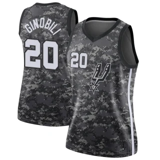 Women's Manu Ginobili San Antonio Spurs Black Swingman Jersey - City Edition