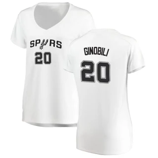 Women's Manu Ginobili San Antonio Spurs White Fast Break Jersey - Association Edition