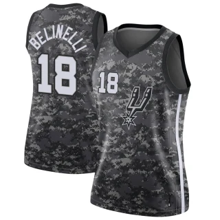 Women's Marco Belinelli San Antonio Spurs Black Swingman Jersey - City Edition