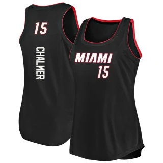 Women's Mario Chalmer Miami Heat Black Fast Break 2019/20 Tank Jersey - Icon Edition