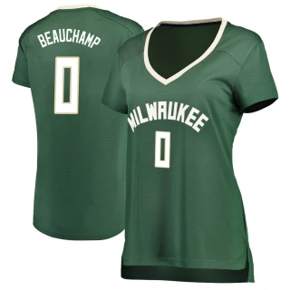 Women's MarJon Beauchamp Milwaukee Bucks Green Fast Break Jersey - Icon Edition
