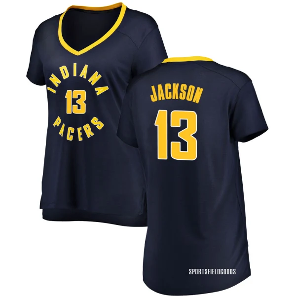 Women's Mark Jackson Indiana Pacers Navy Fast Break Jersey - Icon Edition