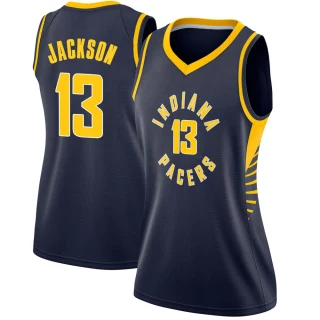 Women's Mark Jackson Indiana Pacers Navy Swingman Jersey - Icon Edition