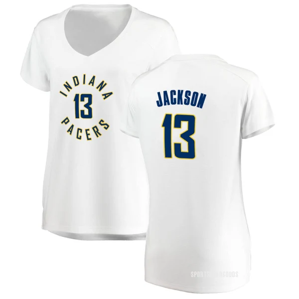 Women's Mark Jackson Indiana Pacers White Fast Break Jersey - Association Edition