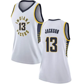 Women's Mark Jackson Indiana Pacers White Swingman Jersey - Association Edition