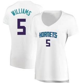 Women's Mark Williams Charlotte Hornets White Fast Break Jersey - Association Edition
