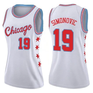 Women's Marko Simonovic Chicago Bulls White Swingman Jersey - City Edition