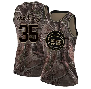 Women's Marvin Bagley III Detroit Pistons Camo Swingman Realtree Collection Jersey