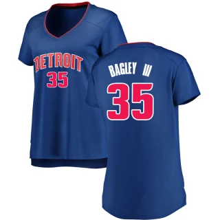 Women's Marvin Bagley III Detroit Pistons Royal Fast Break Jersey - Icon Edition