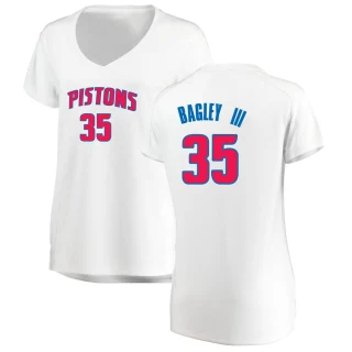 Women's Marvin Bagley III Detroit Pistons White Fast Break Jersey - Association Edition