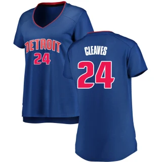 Women's Mateen Cleaves Detroit Pistons Royal Fast Break Jersey - Icon Edition