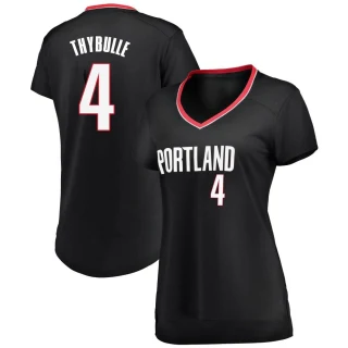 Women's Matisse Thybulle Portland Trail Blazers Black Fast Break Jersey - Icon Edition