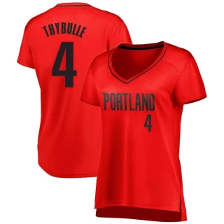 Women's Matisse Thybulle Portland Trail Blazers Red Fast Break Jersey - Statement Edition
