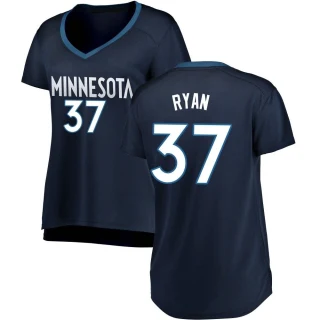 Women's Matt Ryan Minnesota Timberwolves Navy Fast Break Jersey - Icon Edition