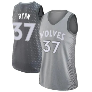 Women's Matt Ryan Minnesota Timberwolves Swingman Silver Jersey - City Edition