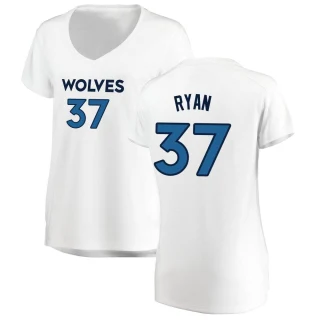 Women's Matt Ryan Minnesota Timberwolves White Fast Break Jersey - Association Edition