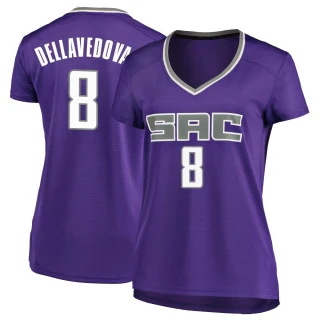 Women's Matthew Dellavedova Sacramento Kings Purple Fast Break Jersey - Icon Edition