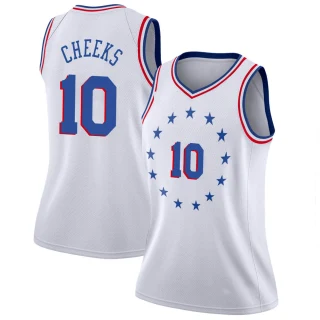 Women's Maurice Cheeks Philadelphia 76ers White Swingman 2018/19 Jersey - Earned Edition