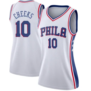 Women's Maurice Cheeks Philadelphia 76ers White Swingman Jersey - Association Edition