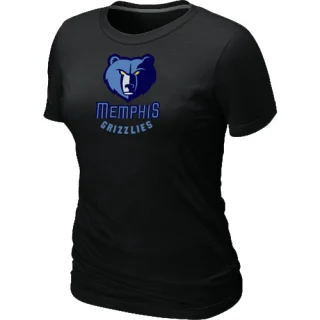 Women's Memphis Grizzlies Black Big & Tall Primary Logo T-Shirt -