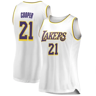 Women's Michael Cooper Los Angeles Lakers White Swingman 2018/19 Jersey - Association Edition